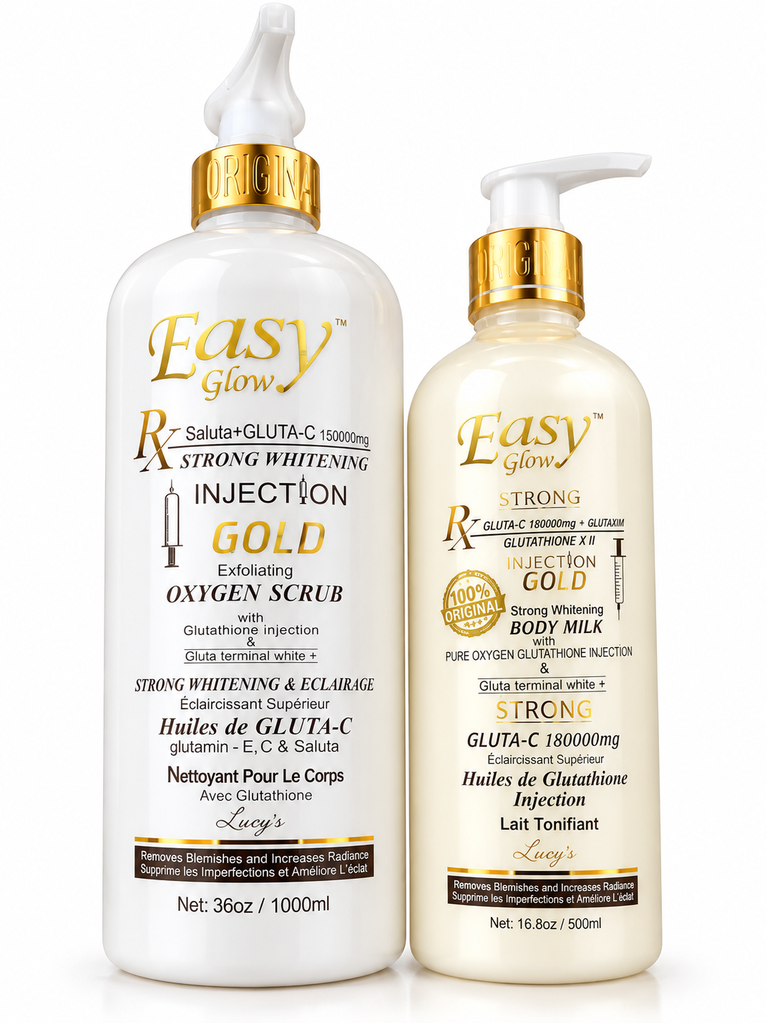 Easy Glow Gluta-C huiles Whitening Lotion Set